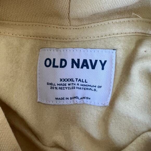 Old Navy NWT NEW Rotation Pullover Hoodie Lemon Ice Size XXXXL Tall Men's - Picture 6 of 10